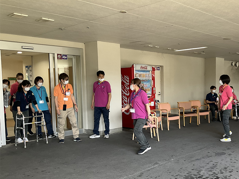 避難訓練の様子