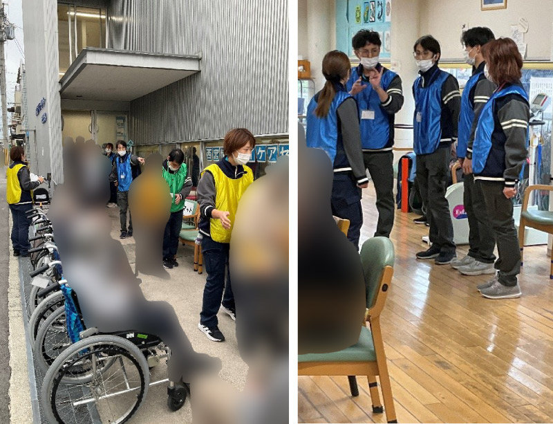 避難訓練の様子